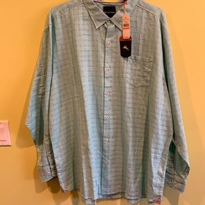 NWT TOMMY BAHAMAS LONG SLEEVE BUTTON DOWN